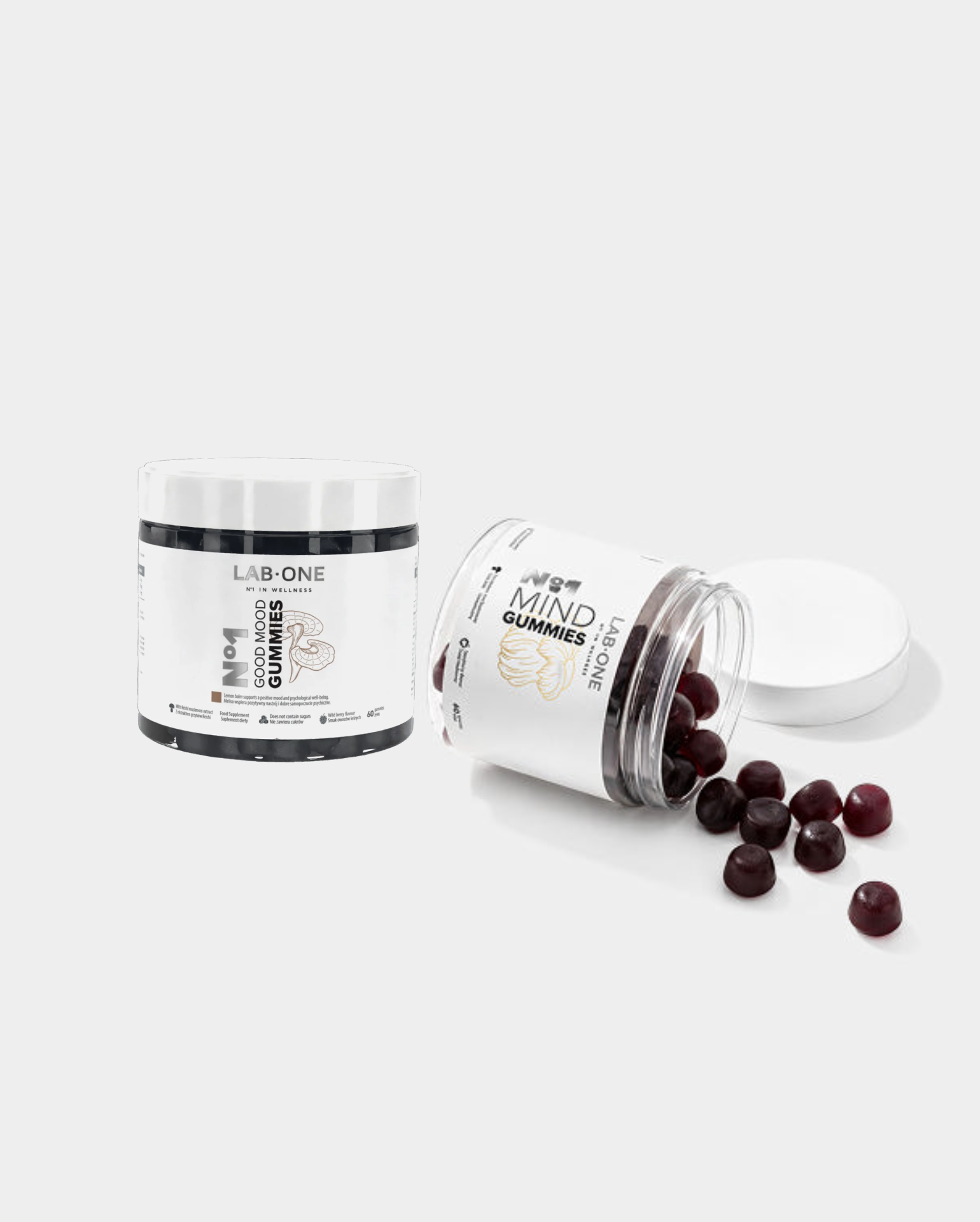 Mind &amp; Mood Duo żelki z reishi i soplówką