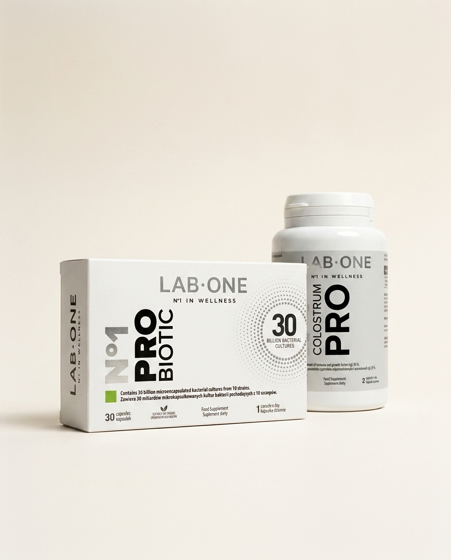 N°1 Colotstrum PRO + N°1 ProBiotic – siara bydlęca i 10 szczepów bakteryjnych
