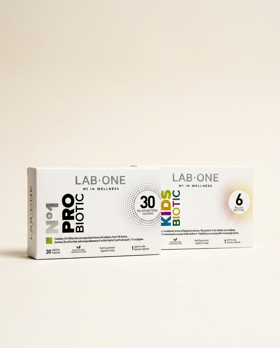 N°1 ProBiotic + N°1 KidsBiotic – mikrobiota dorosłych i dzieci