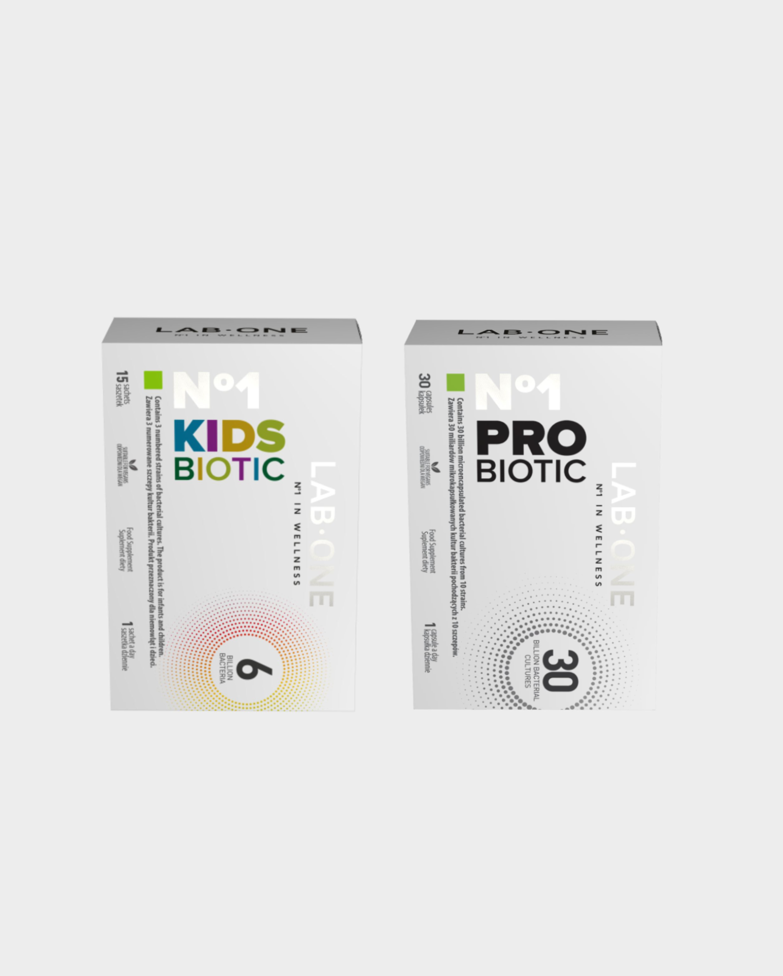 N°1 ProBiotic + N°1 KidsBiotic – mikrobiota dorosłych i dzieci